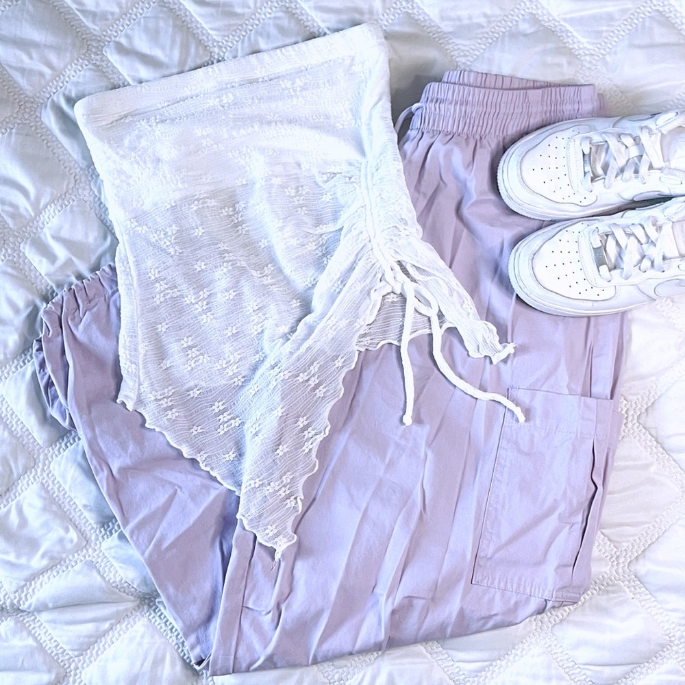 No Boundaries Lavender Pants